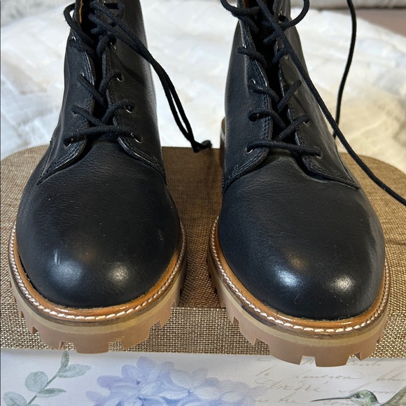 NWOB Madewell lace up combat boots size 10 - Picture 6 of 9